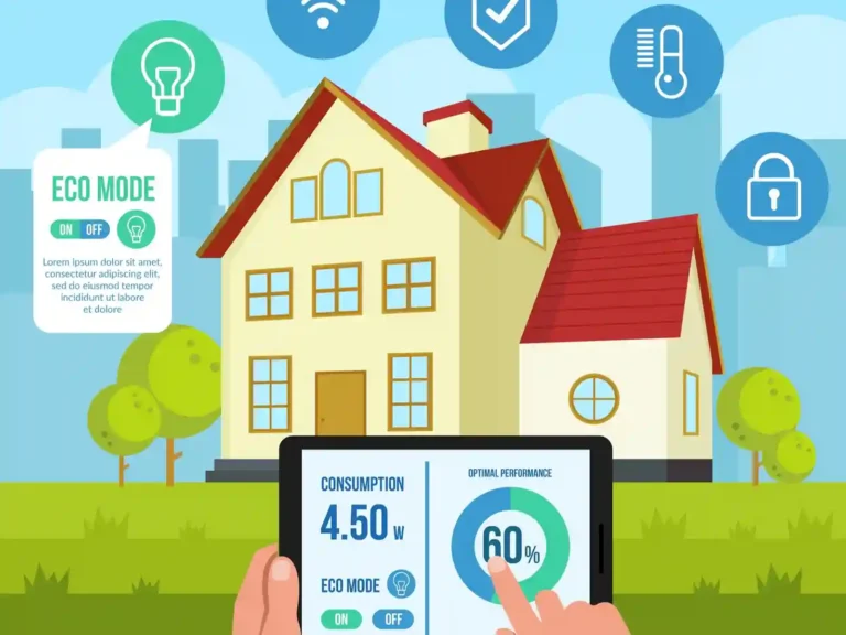 Homeowner checking real-time-energy-usage-on-smart-energy-monitor-app